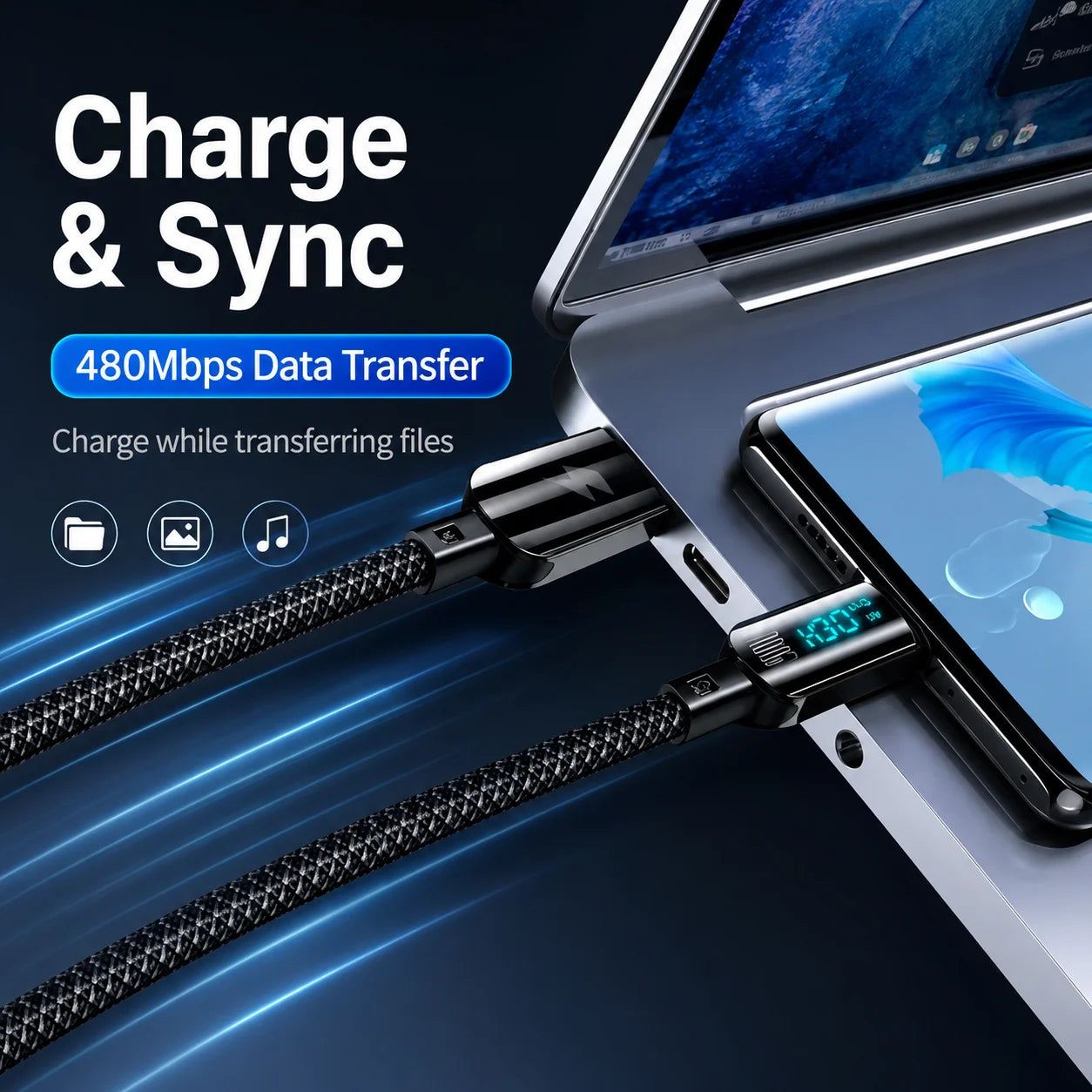 100W USB-C Fast Charging Cable