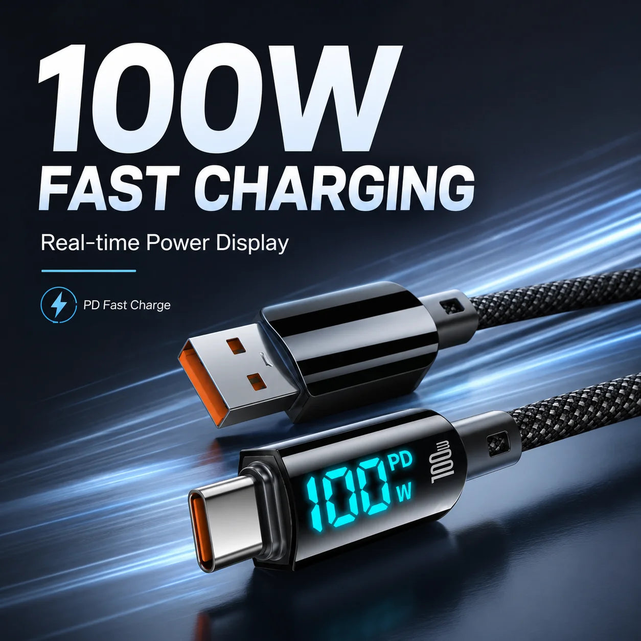 100W USB-C Fast Charging Cable