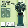 Mini Cooling Fan Aromatherapy Fan Use Plastic Global USB Handheld Digital Display Folding Household Outdoor Rechargeable Battery