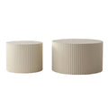 Wholesaler Modern Geometric Design White Coffee Table Set Luxury Center Table for Home Living Room MDF Wood Style Ready Ship