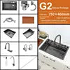 Deao Top1 Waterfall Sink Kitchen Sink Stainless Steel Dishwashing Basin Multi-Function Large Single Tank Kitchen Faucet