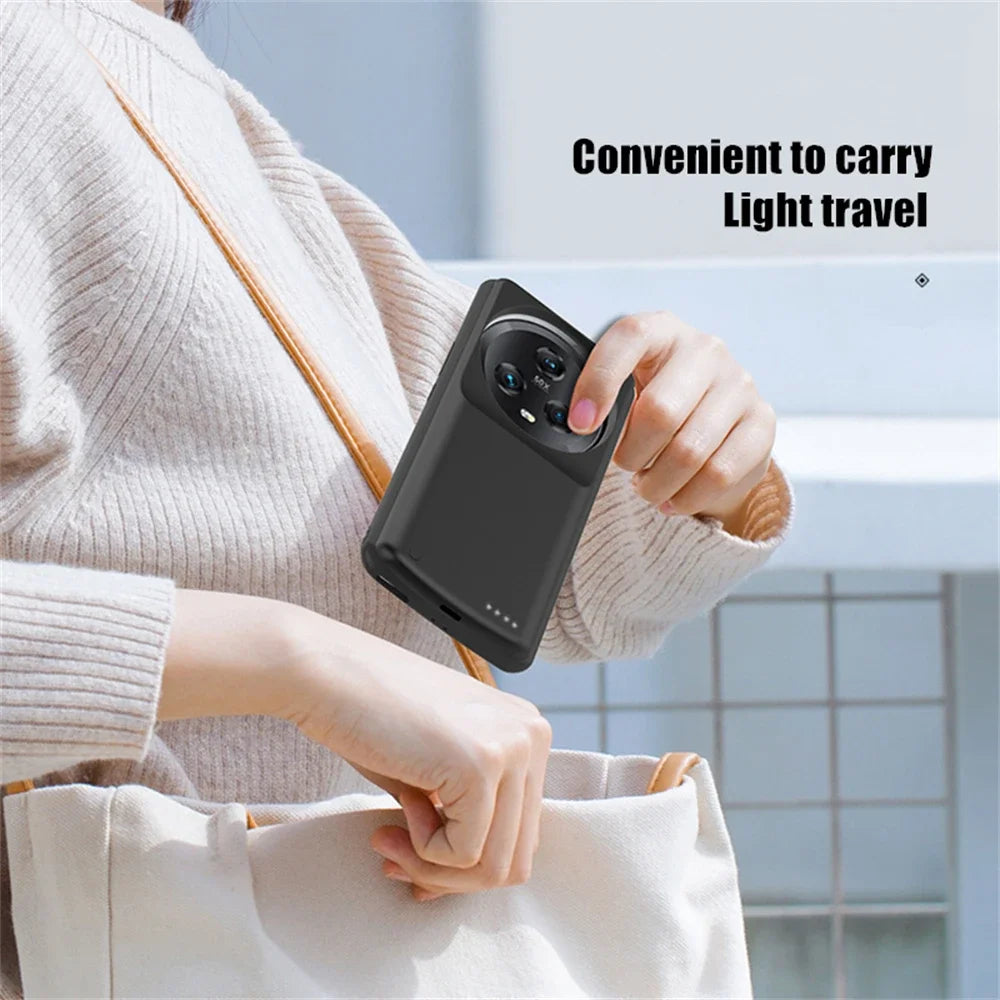 JayoWade 6800Mah for Honor Magic 5 Battery Case Magic 5 Pro Phone Cases for Honor Magic 5 Battery Charger Case Power Bank Cover