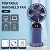Mini Cooling Fan Aromatherapy Fan Use Plastic Global USB Handheld Digital Display Folding Household Outdoor Rechargeable Battery