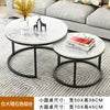 Small Luxury Modern Stone Coffee Table with Durable Eco-Friendly Design for Rental Rooms and Small Apartments