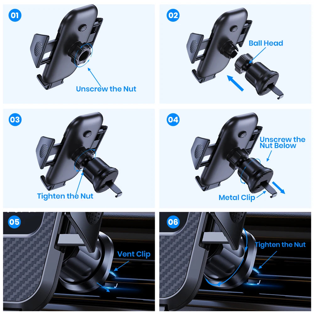 TOPK Car Phone Holder – Universal Air Vent Mount