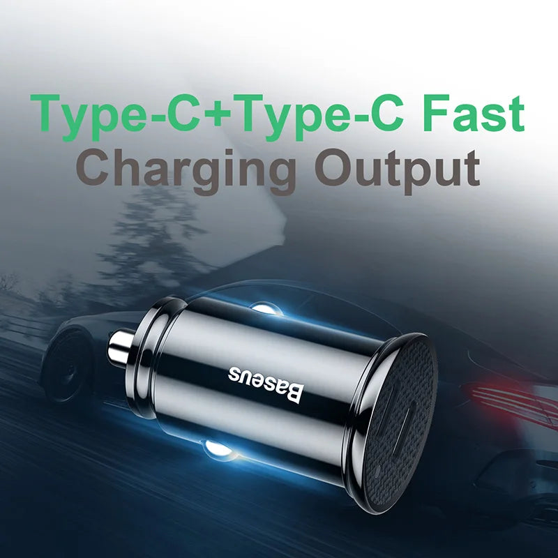 Dual USB-C Car Charger