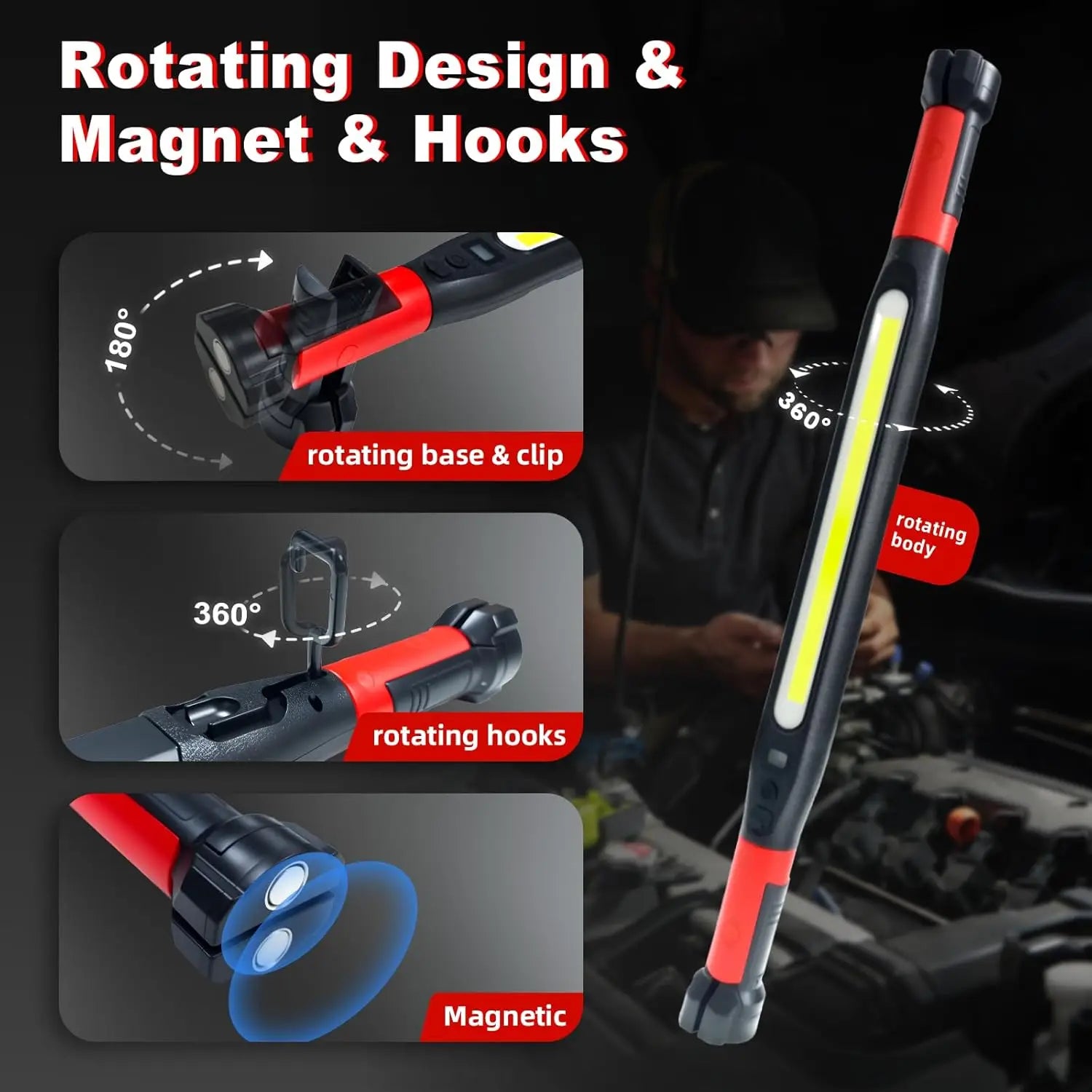 Rechargeable Magnetic Work Light